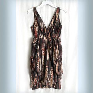 H&M multicolor mini dress, sleeveless, size 2, fits size XS.